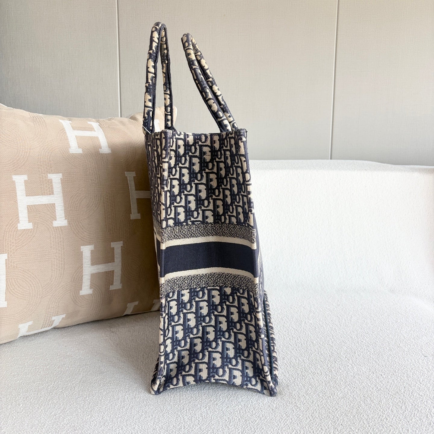 Dior - Book Tote - Cloth - Blue - (large)