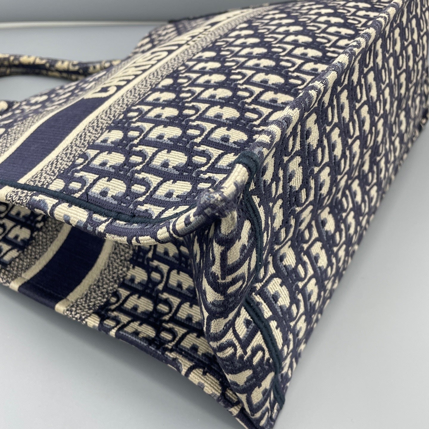 Dior - Book Tote - Cloth - Blue - (large)