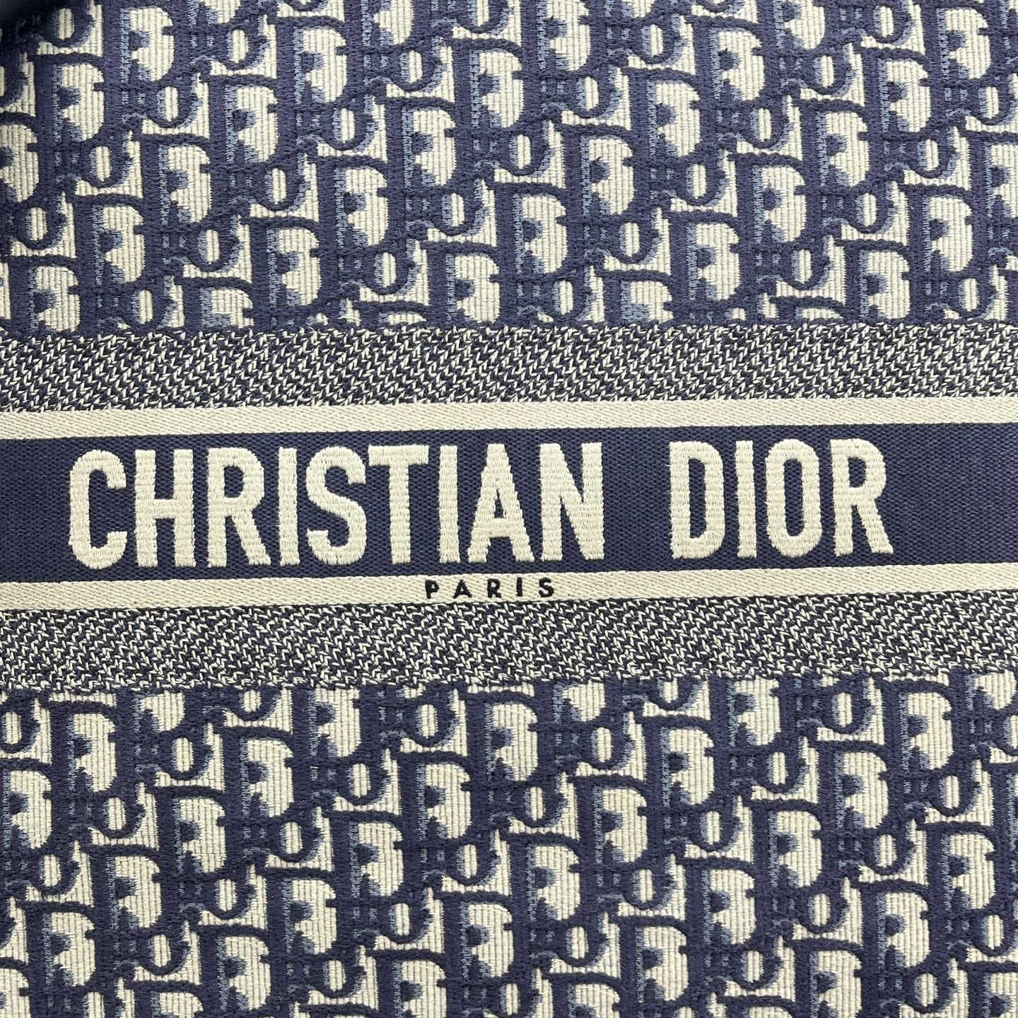 Dior - Book Tote - Cloth - Blue - (large)