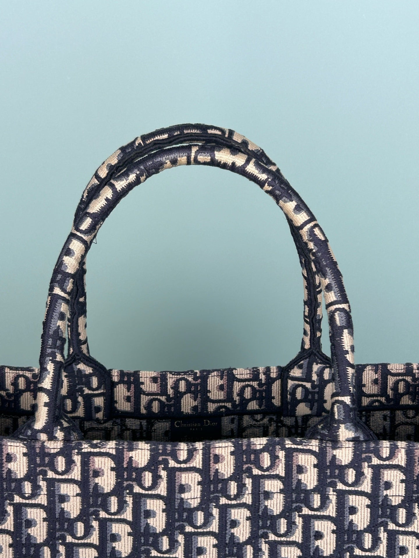 Dior - Book Tote - Cloth - Blue - (large)