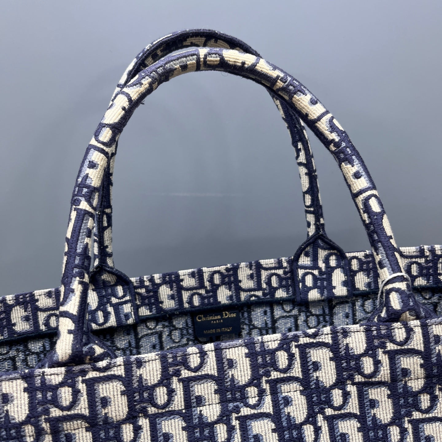 Dior - Book Tote - Cloth - Blue - (large)