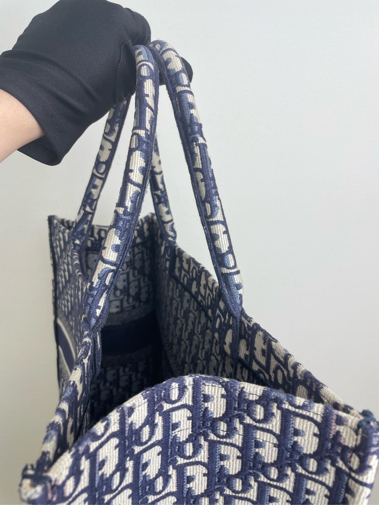 Dior - Book Tote - Cloth - Blue - (large)
