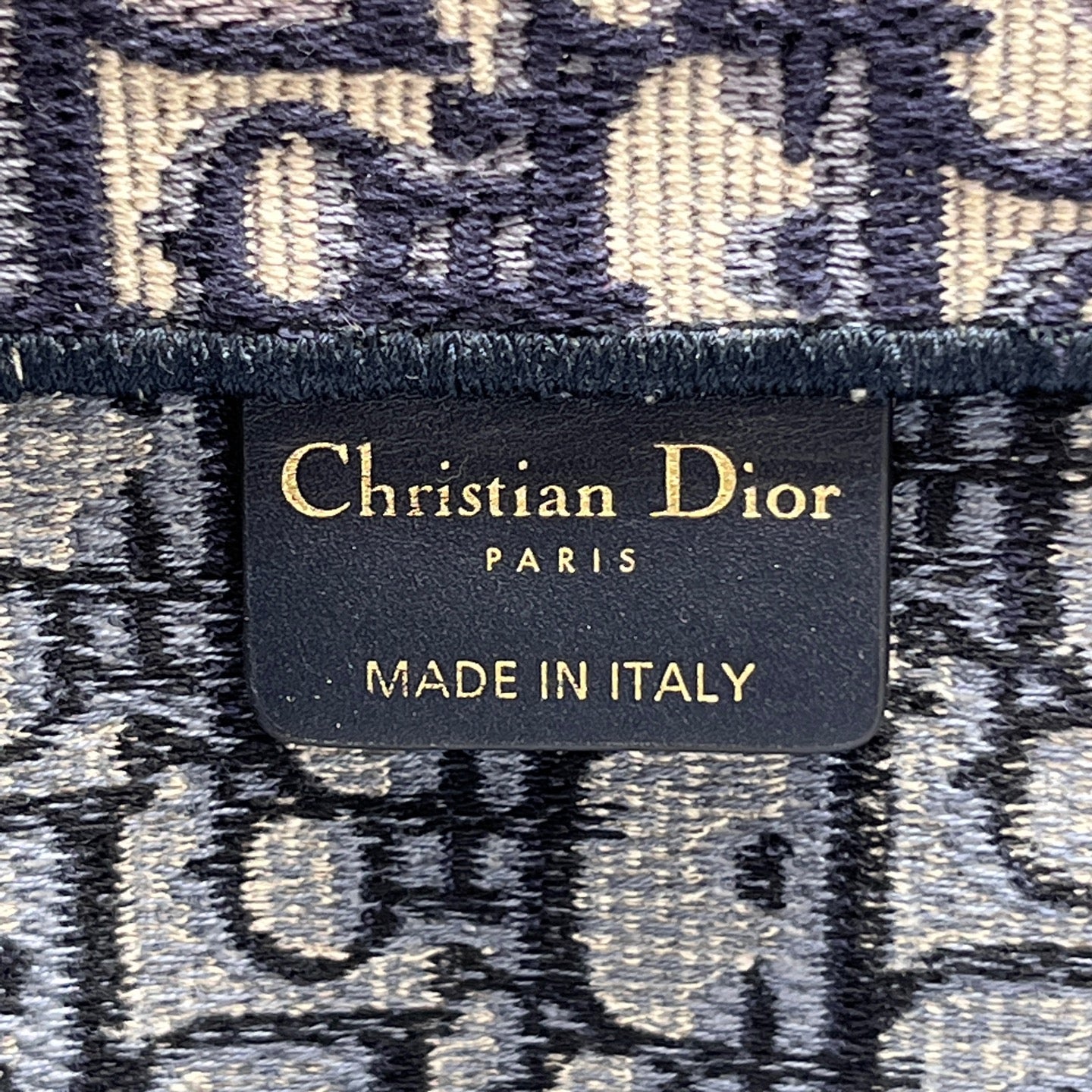 Dior - Book Tote - Cloth - Blue - (large)
