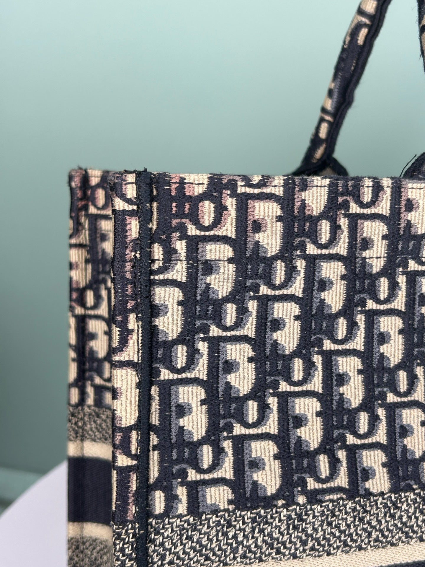 Dior - Book Tote - Cloth - Blue - (large)
