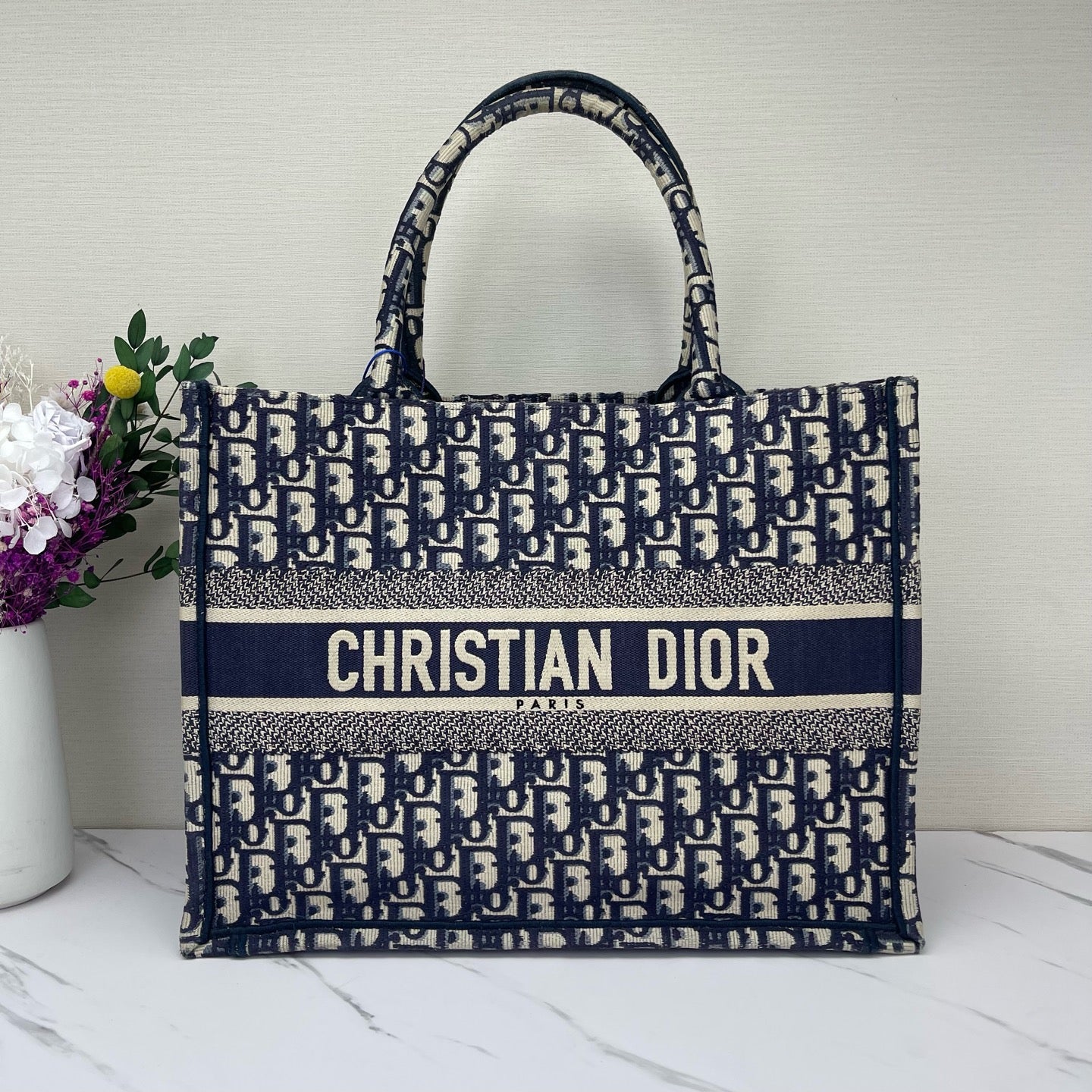 Dior - Book Tote - Cloth - Blue - (medium)
