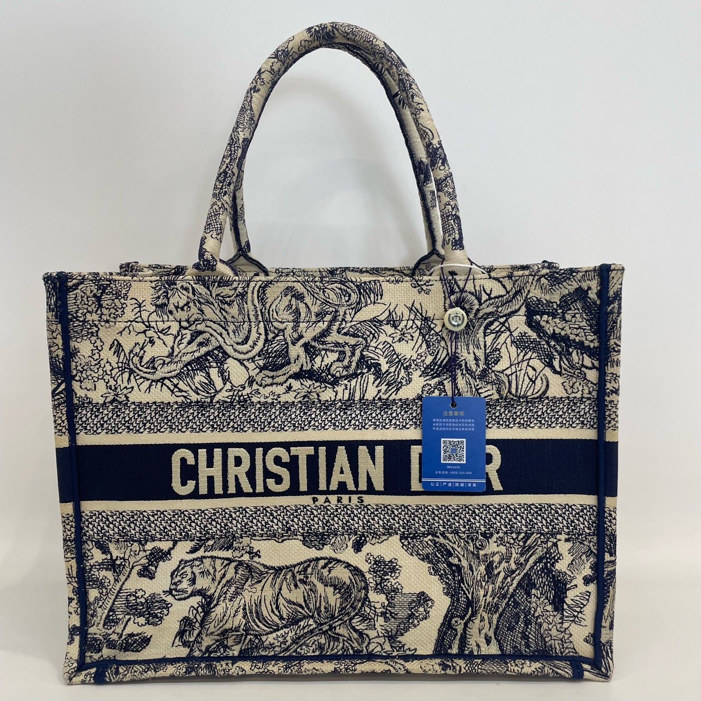 Dior - Book Tote - Cloth - Blue - (medium)
