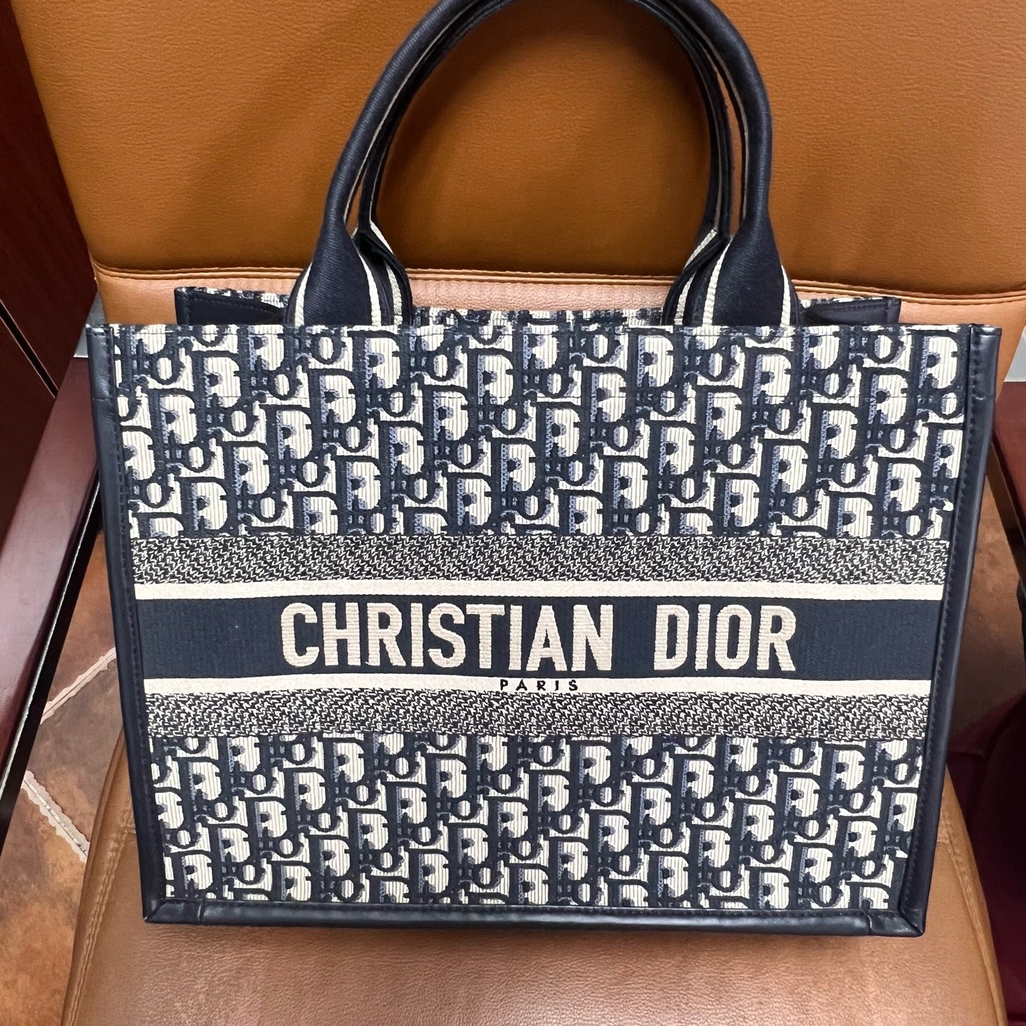 Dior - Book Tote - Cloth - Blue - (medium)