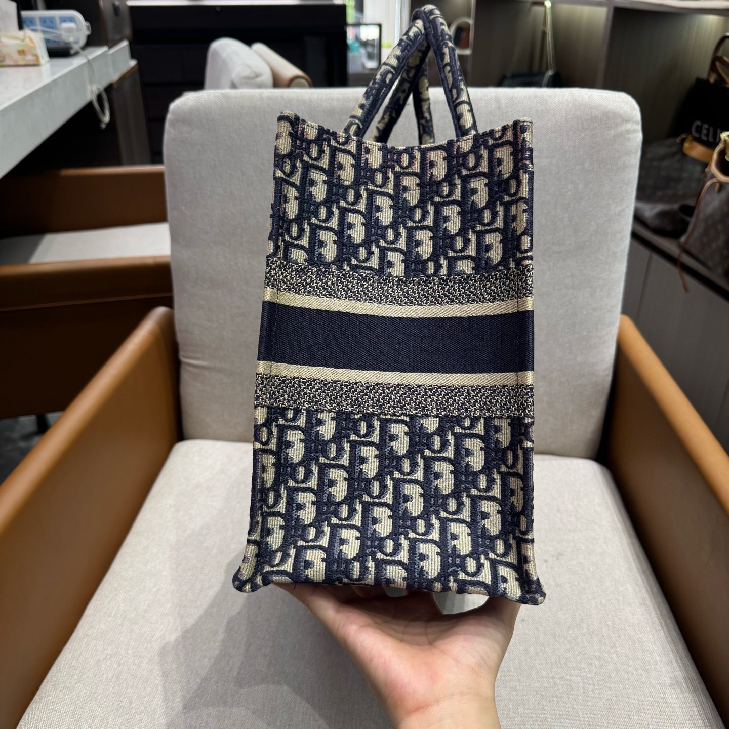 Dior - Book Tote - Cloth - Blue - (medium)