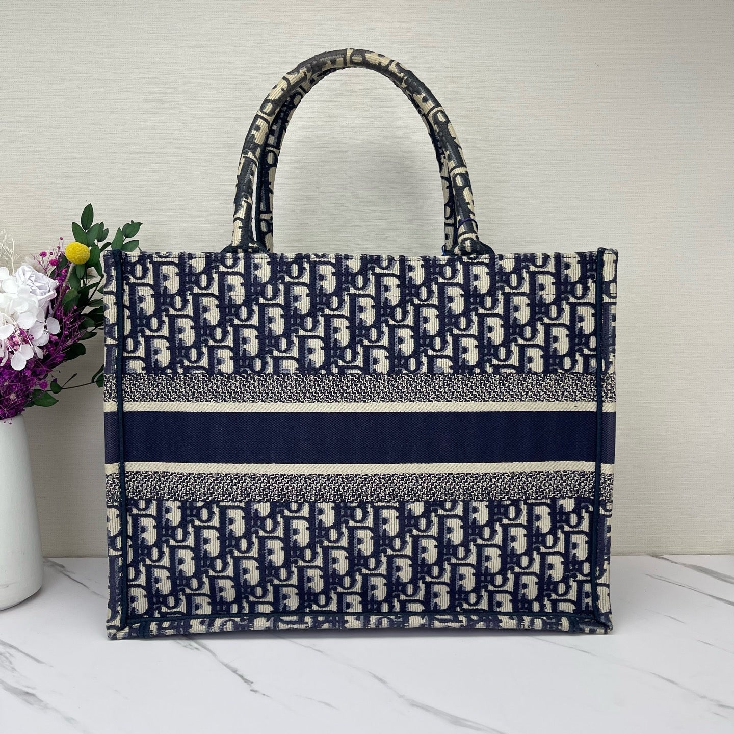 Dior - Book Tote - Cloth - Blue - (medium)