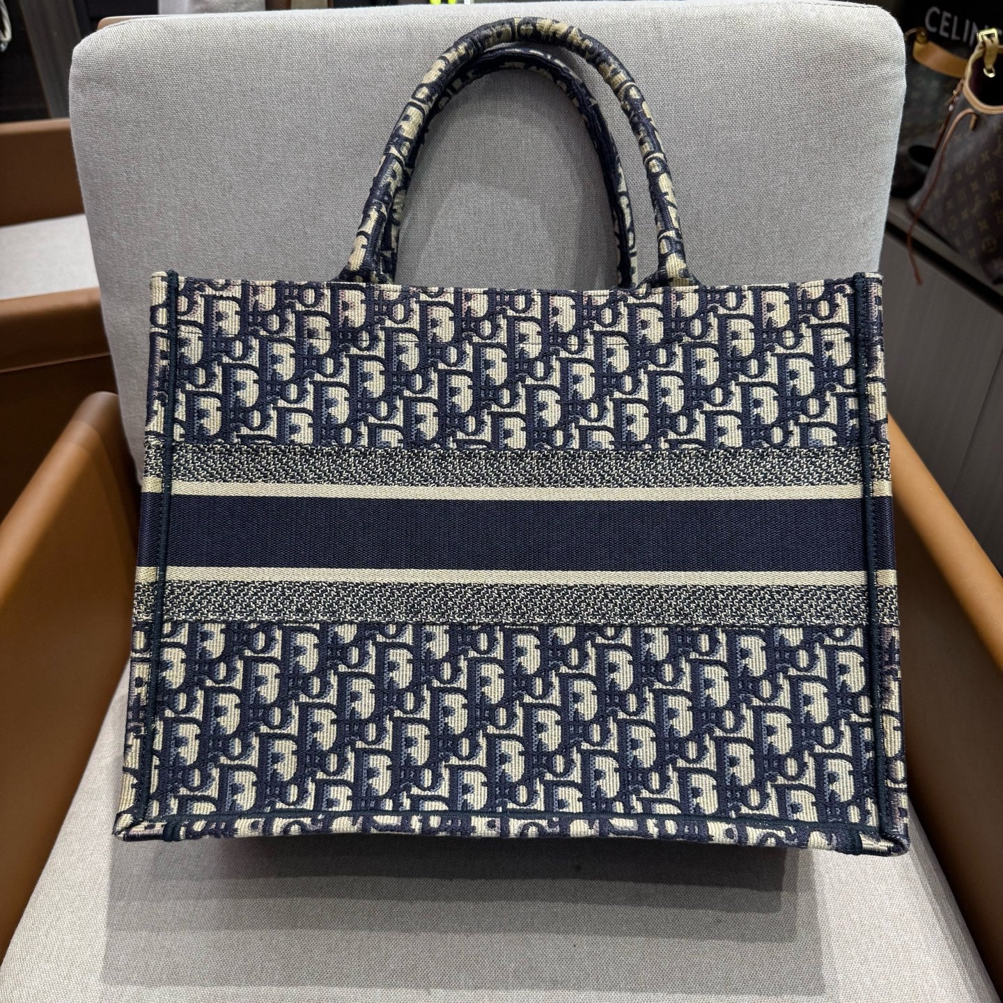 Dior - Book Tote - Cloth - Blue - (medium)
