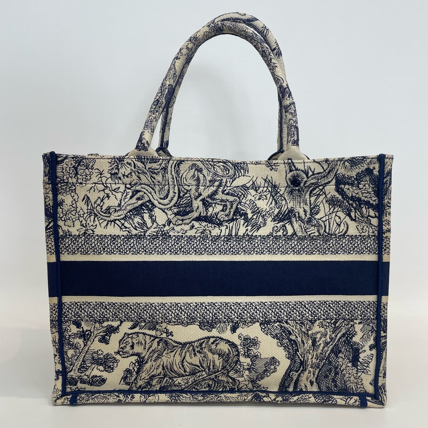 Dior - Book Tote - Cloth - Blue - (medium)