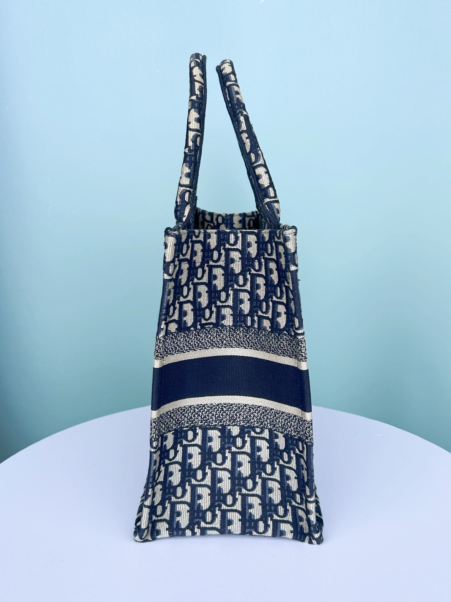Dior - Book Tote - Cloth - Blue - (medium)