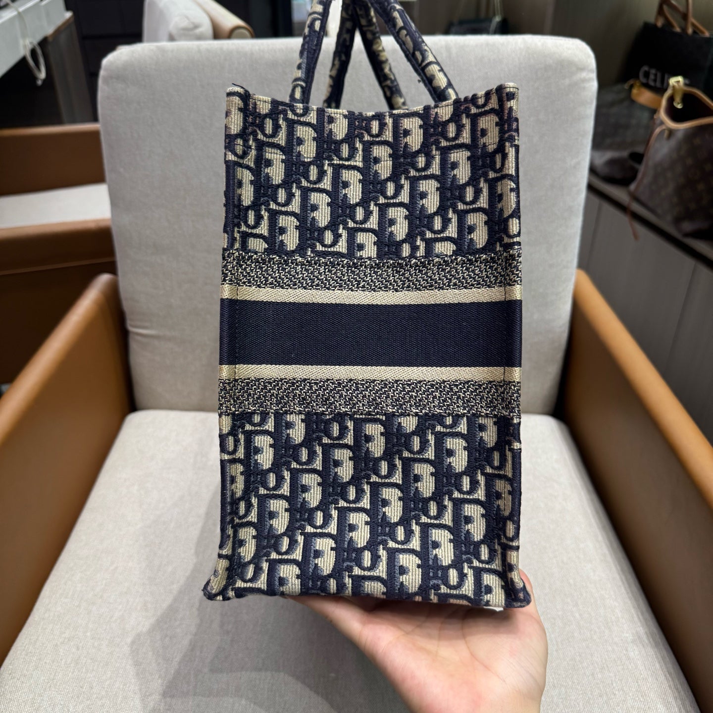 Dior - Book Tote - Cloth - Blue - (medium)
