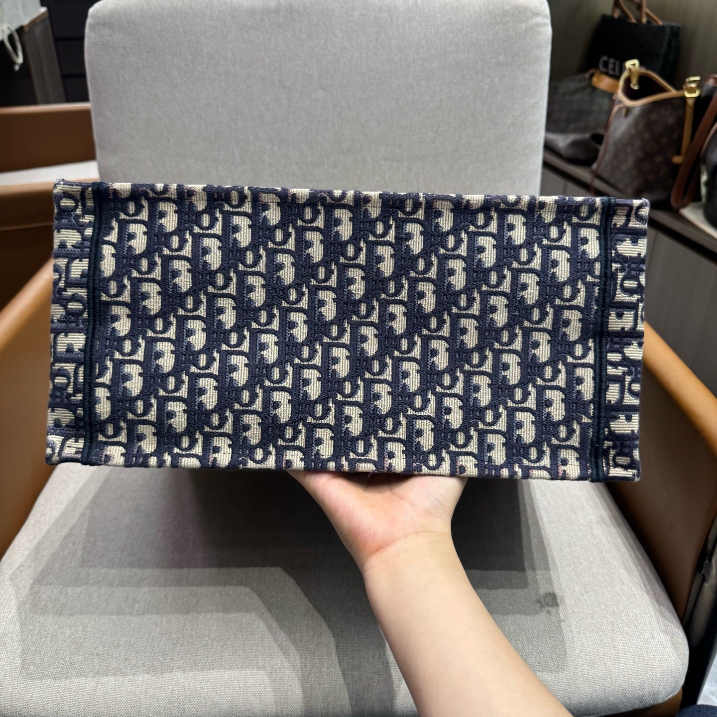 Dior - Book Tote - Cloth - Blue - (medium)