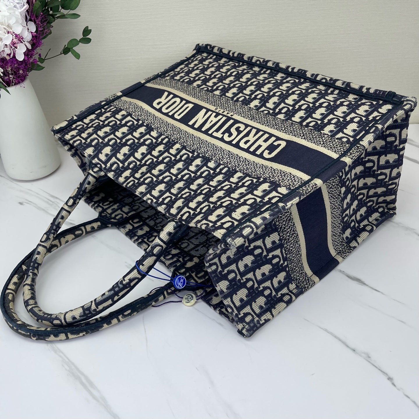 Dior - Book Tote - Cloth - Blue - (medium)
