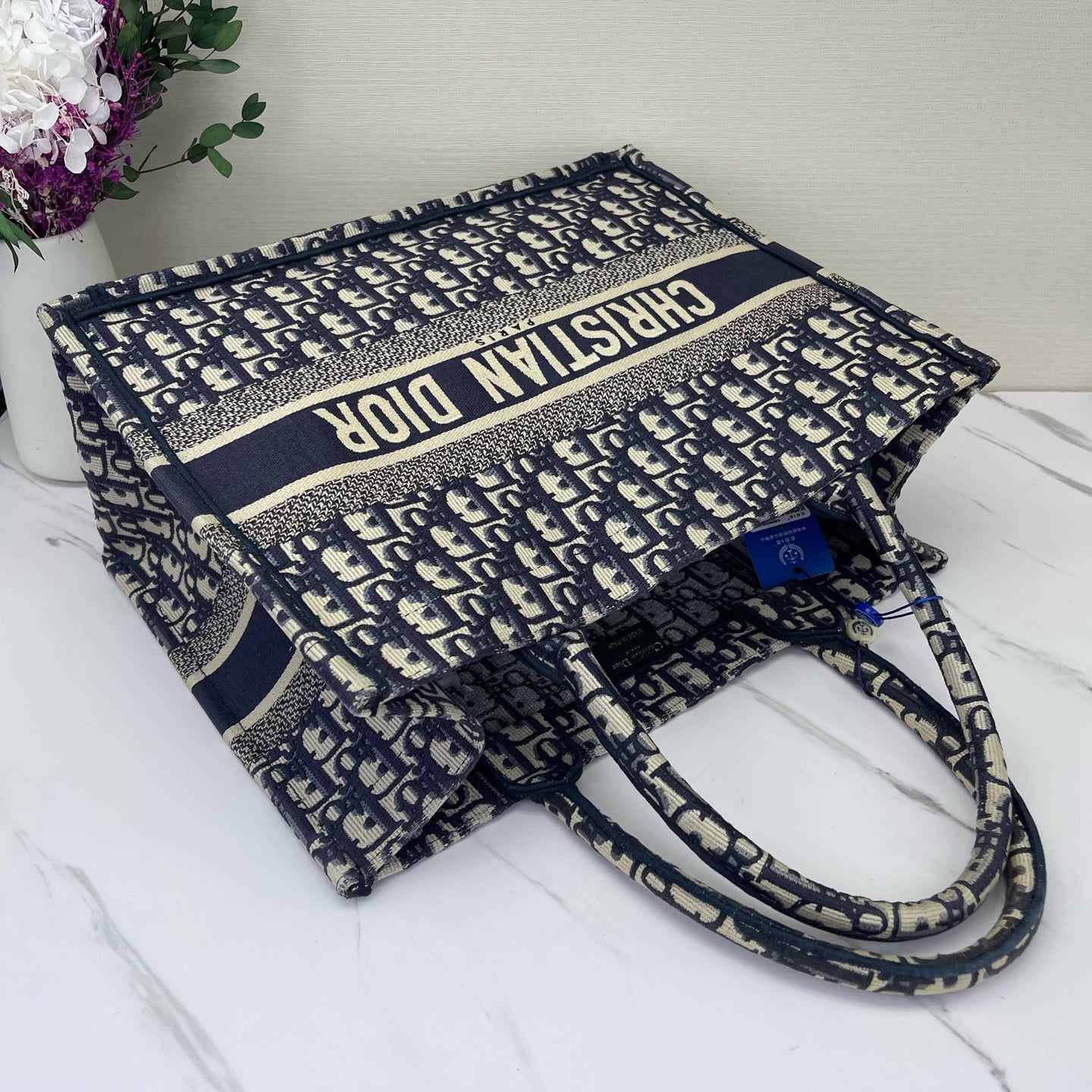 Dior - Book Tote - Cloth - Blue - (medium)