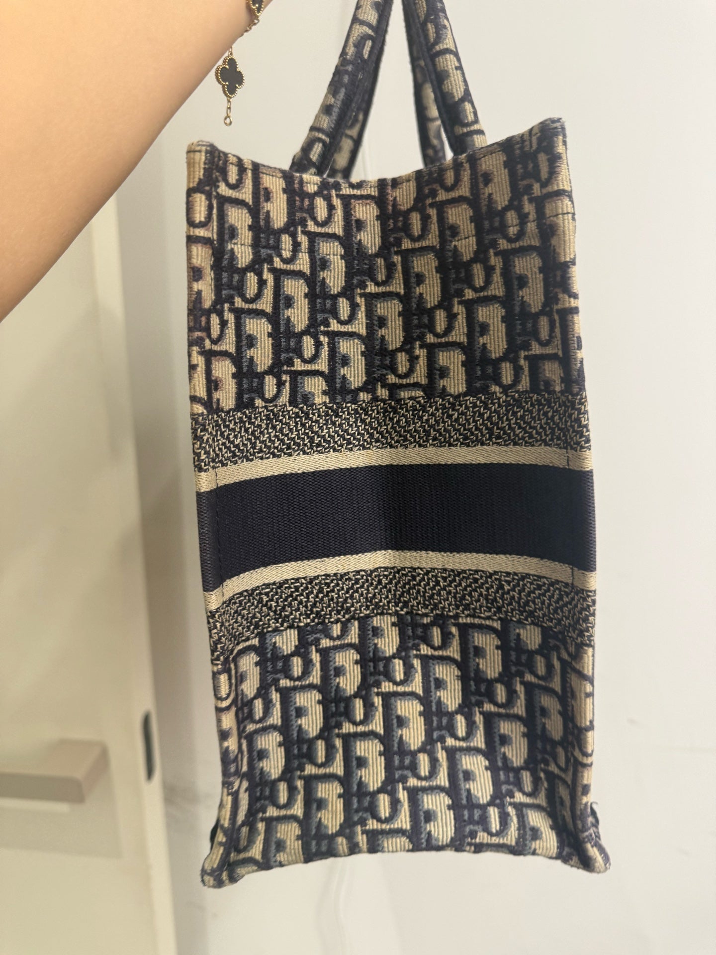 Dior - Book Tote - Cloth - Blue - (medium)