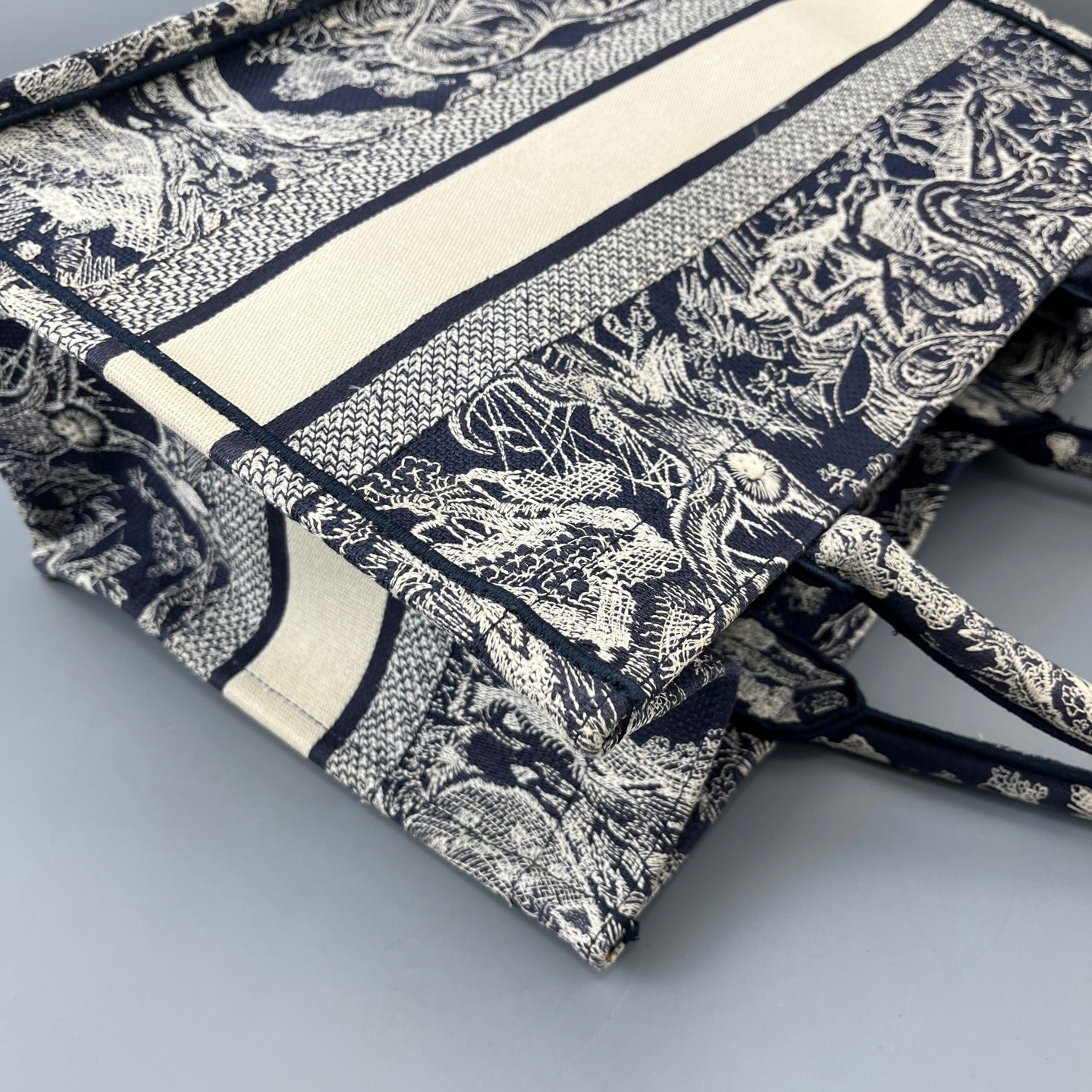 Dior - Book Tote - Cloth - Blue - (Medium)