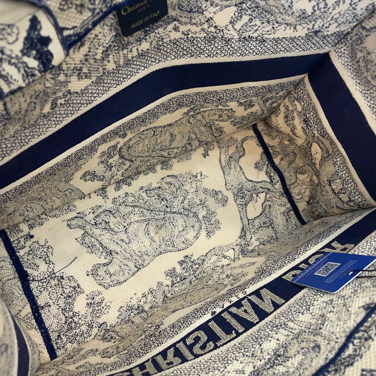 Dior - Book Tote - Cloth - Blue - (medium)