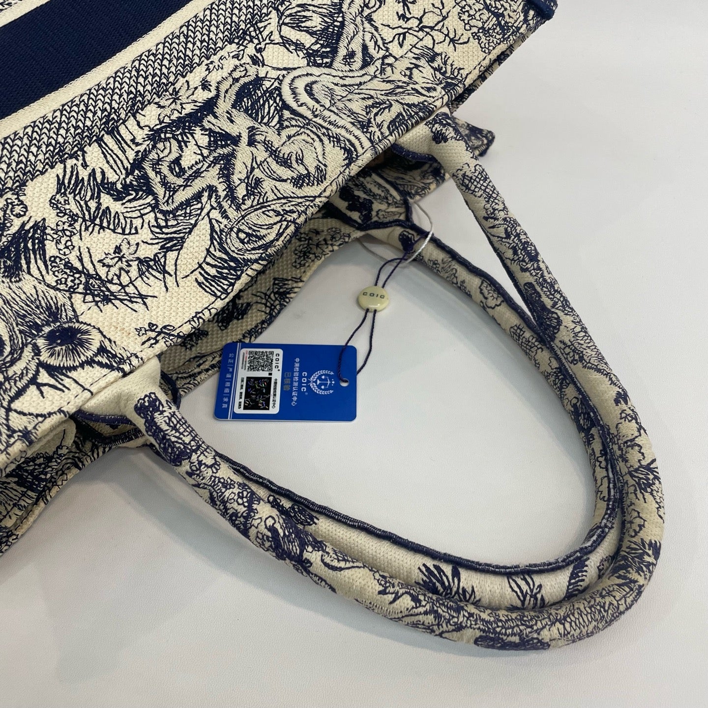 Dior - Book Tote - Cloth - Blue - (medium)
