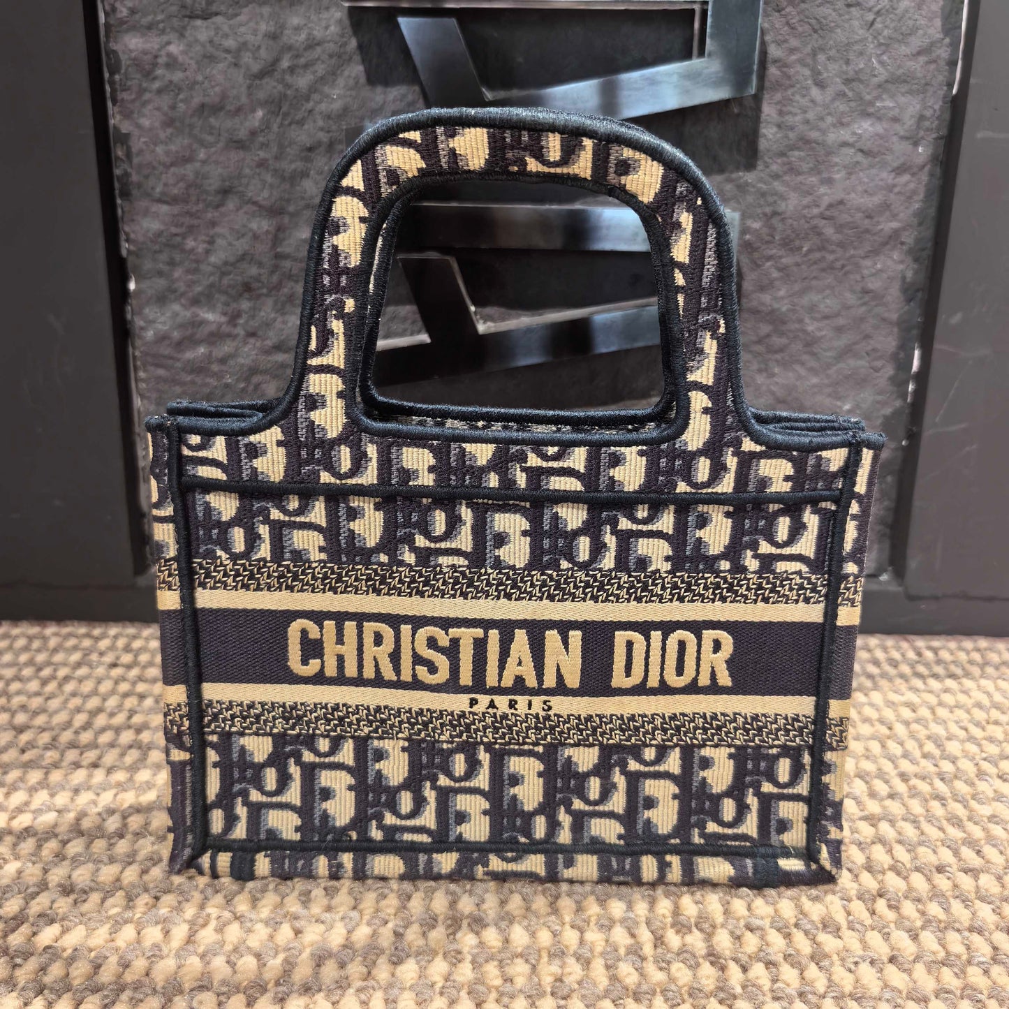 Dior - Book Tote - Cloth - Blue - (mini)