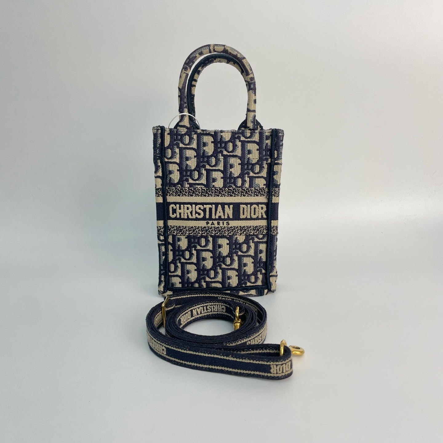 Dior - Book Tote - Cloth - Blue - (mini)