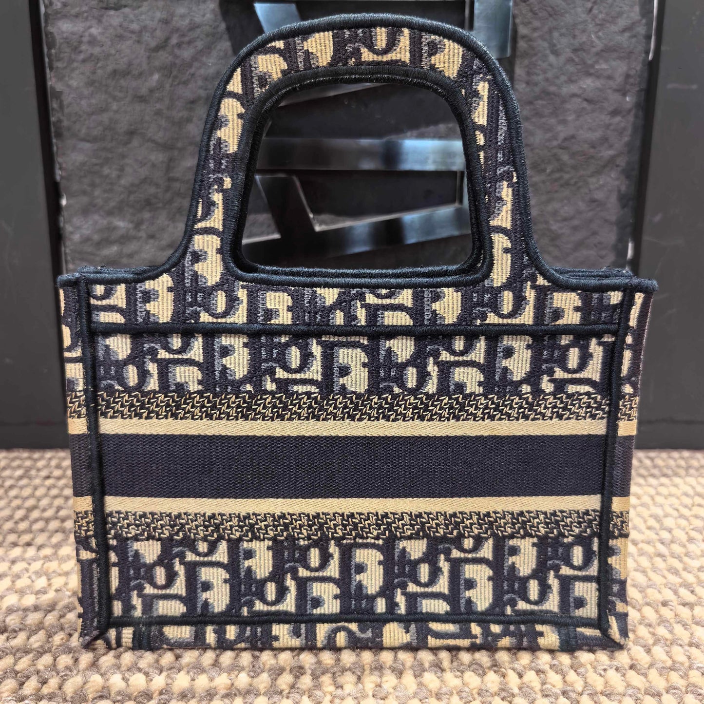 Dior - Book Tote - Cloth - Blue - (mini)