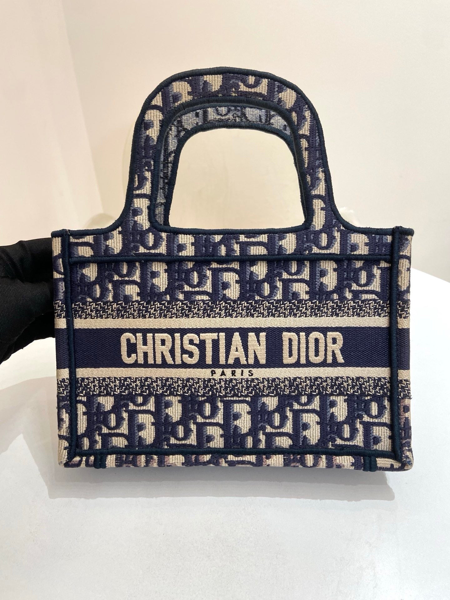 Dior - Book Tote - Cloth - Blue - (mini)