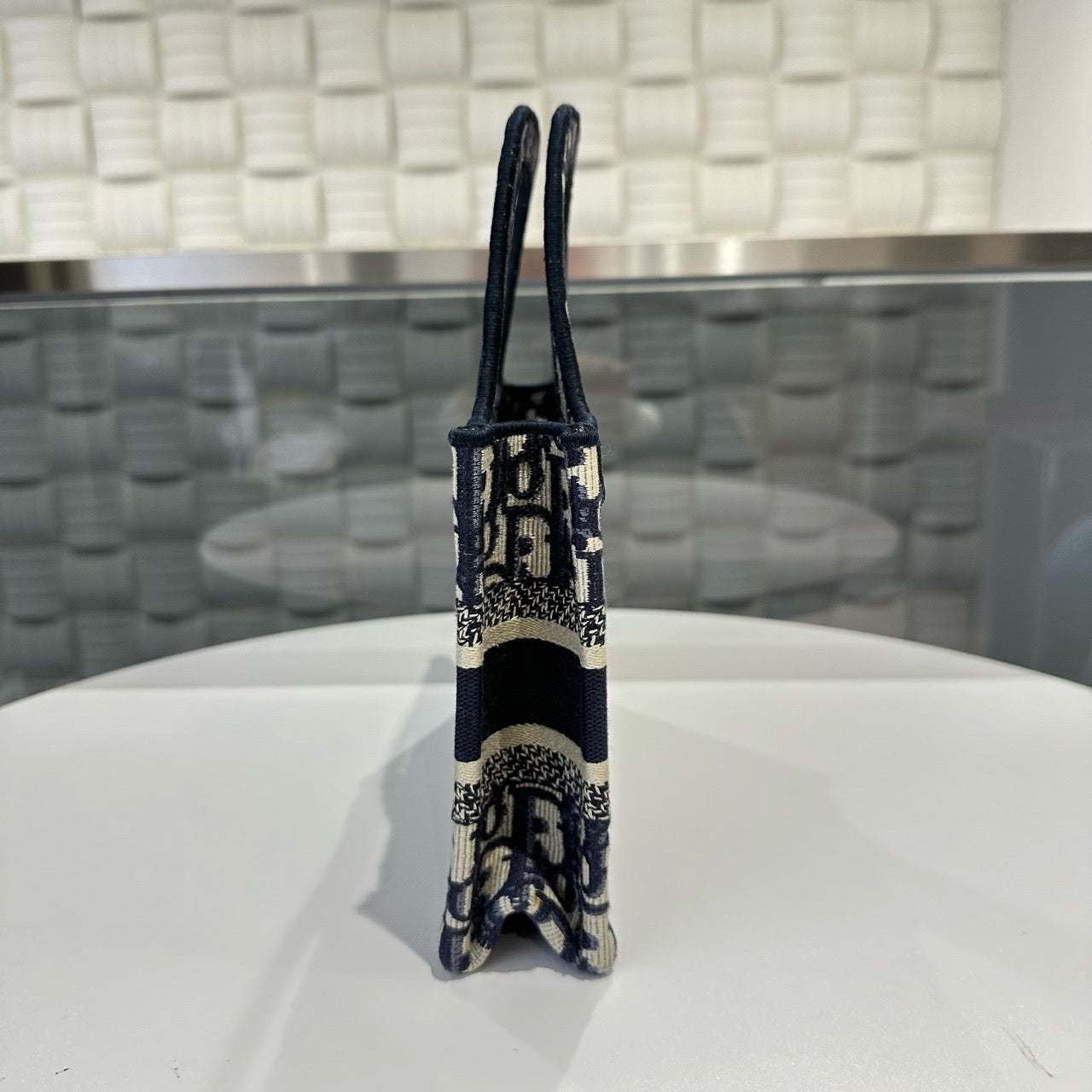 Dior - Book Tote - Cloth - Blue - (mini)