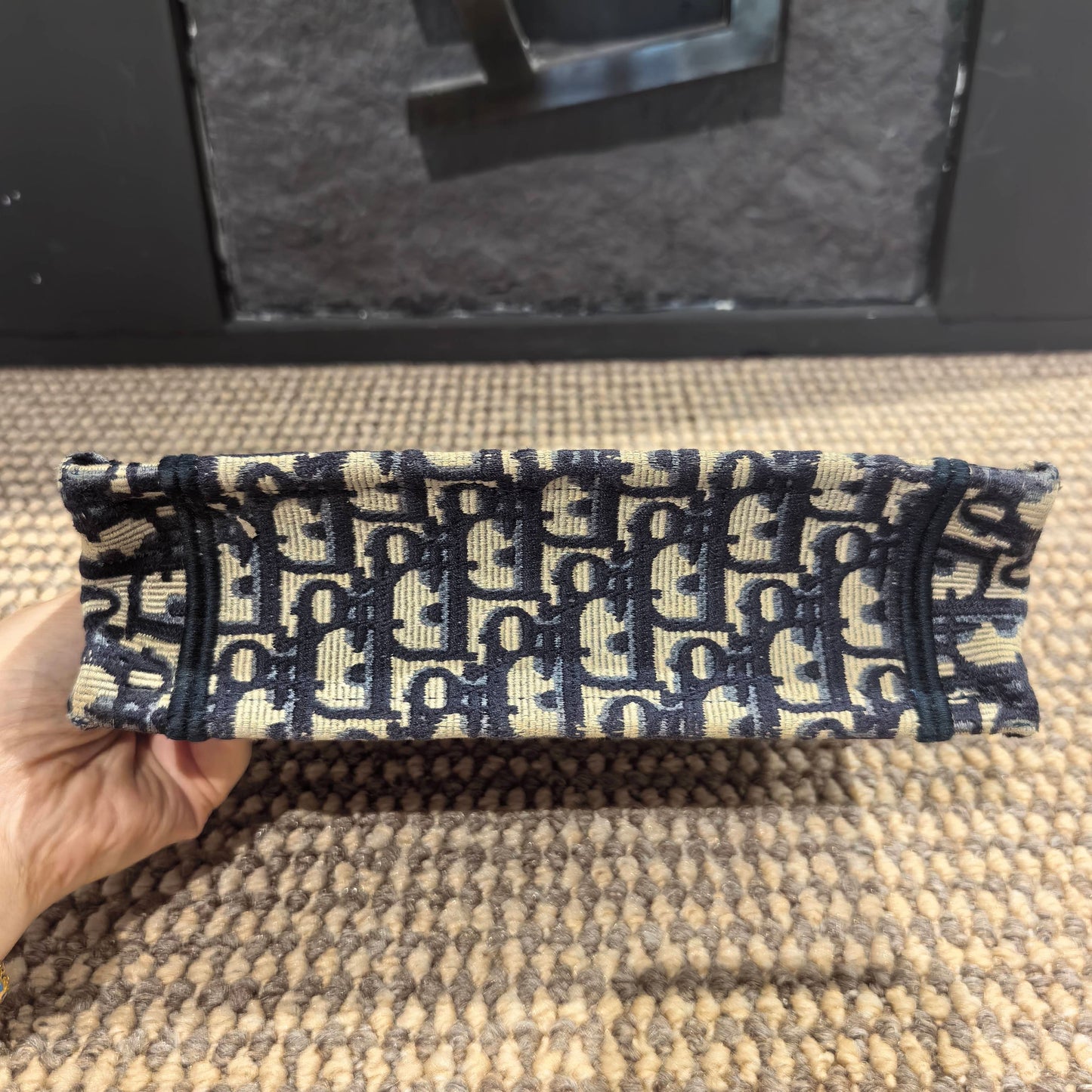 Dior - Book Tote - Cloth - Blue - (mini)