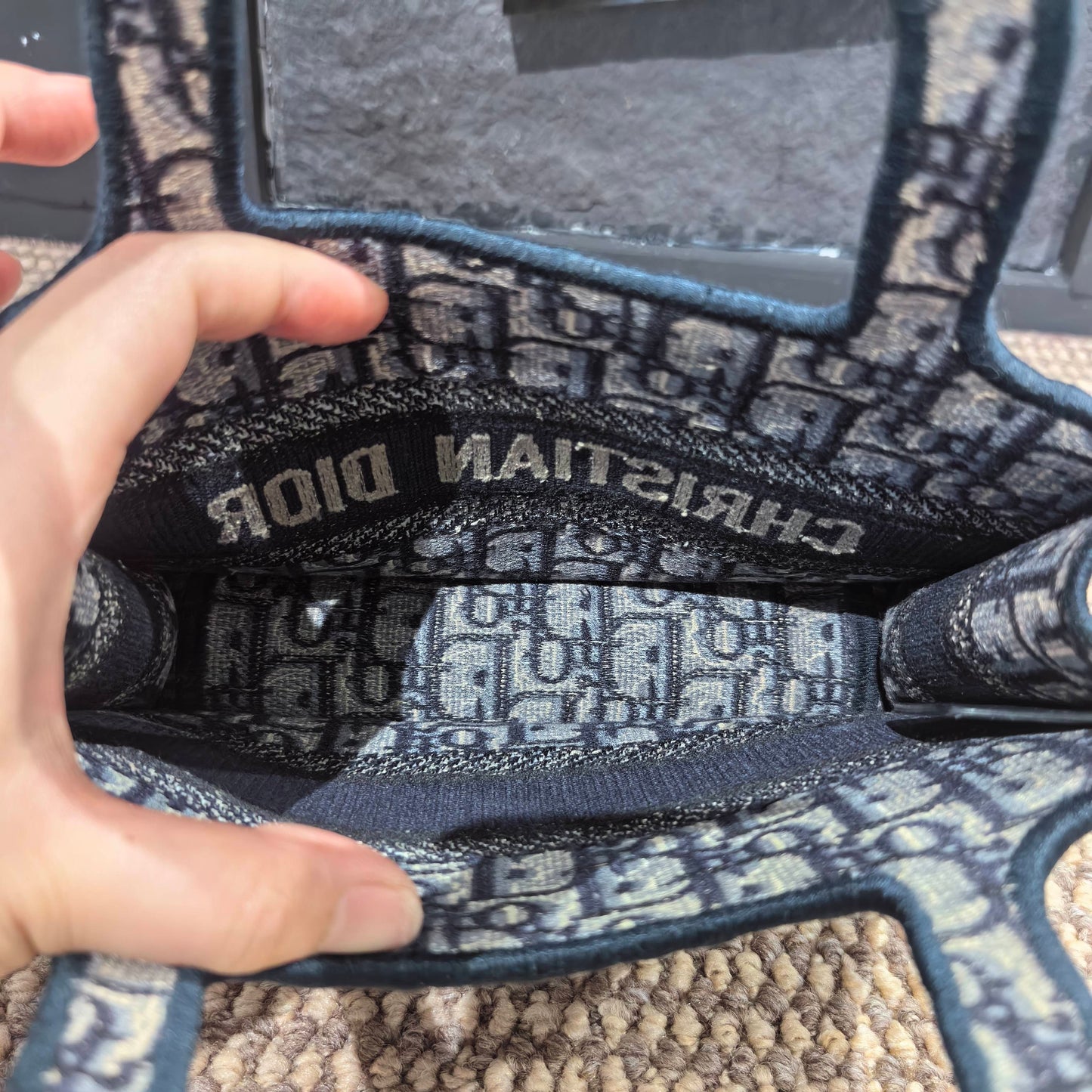 Dior - Book Tote - Cloth - Blue - (mini)