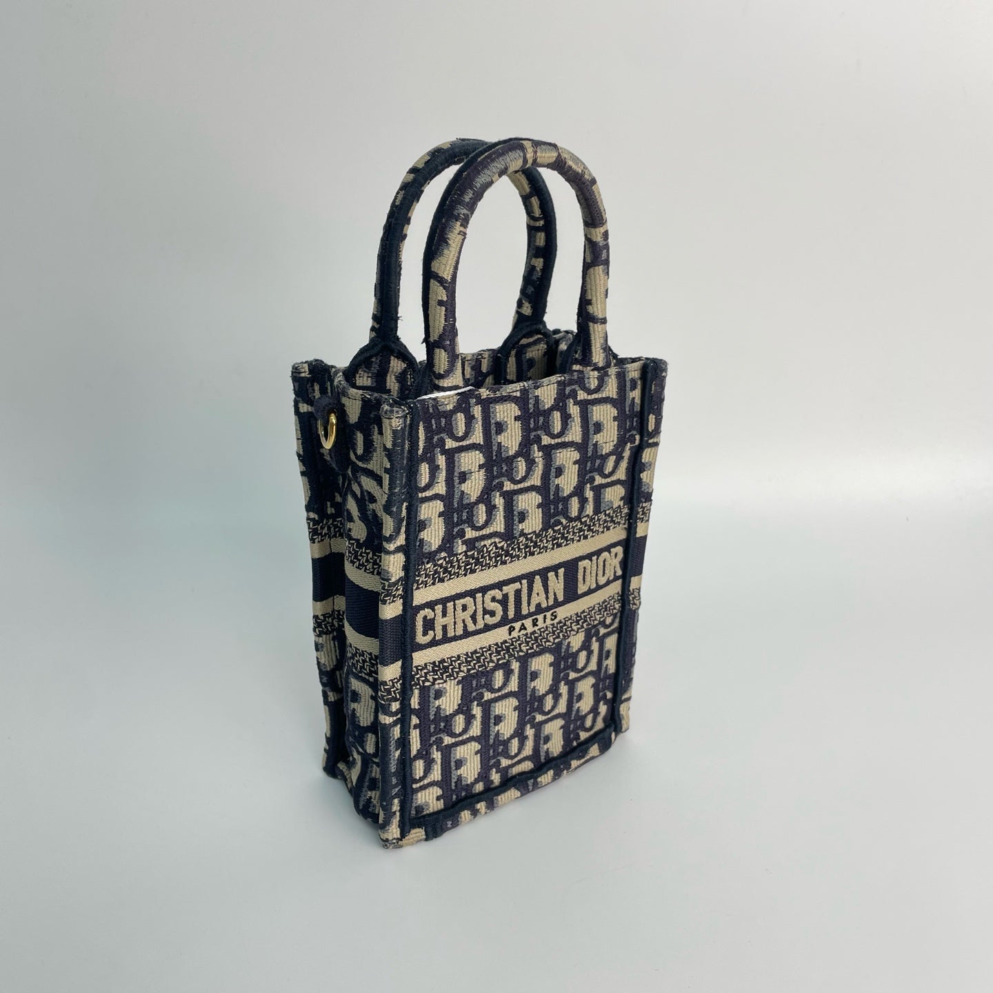 Dior - Book Tote - Cloth - Blue - (mini)