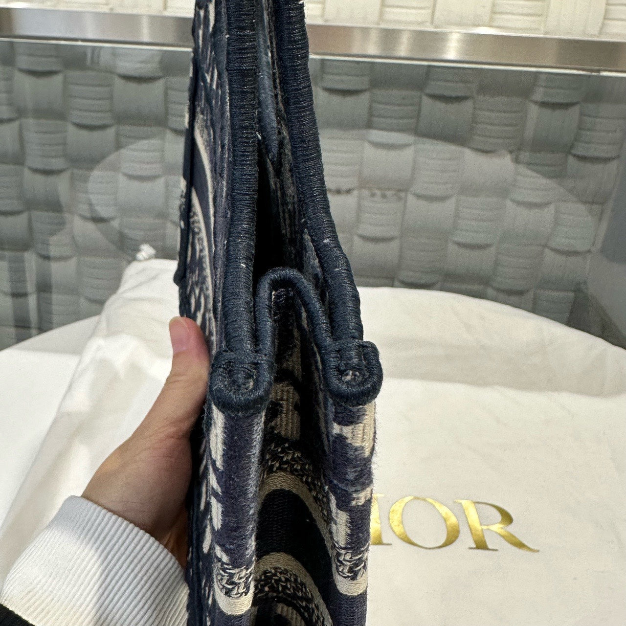 Dior - Book Tote - Cloth - Blue - (mini)
