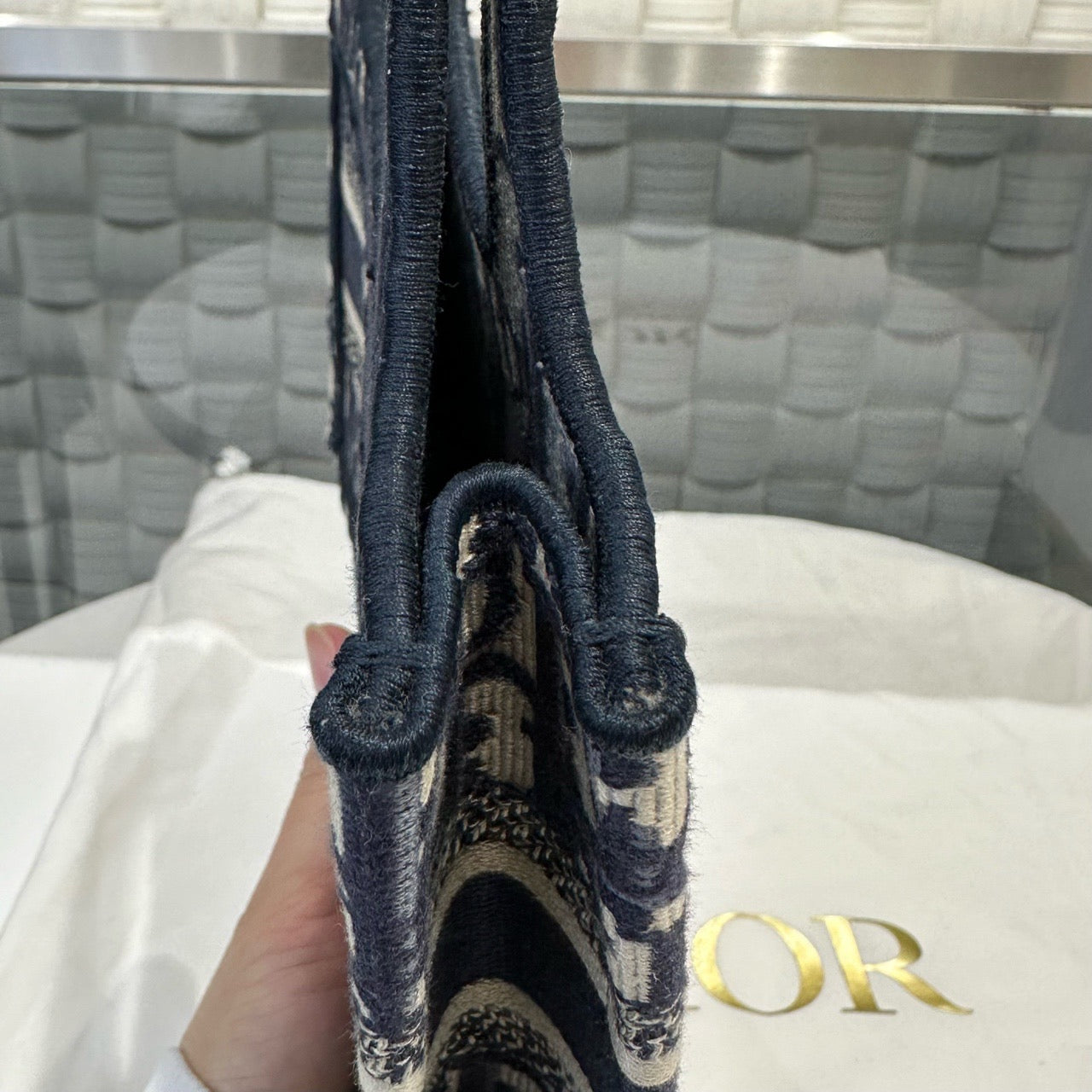 Dior - Book Tote - Cloth - Blue - (mini)