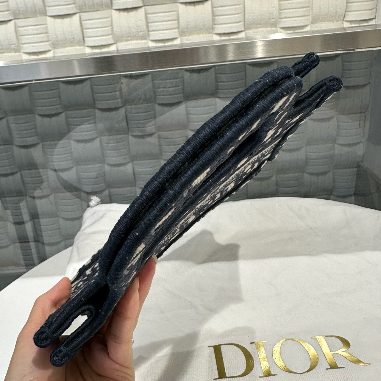Dior - Book Tote - Cloth - Blue - (mini)