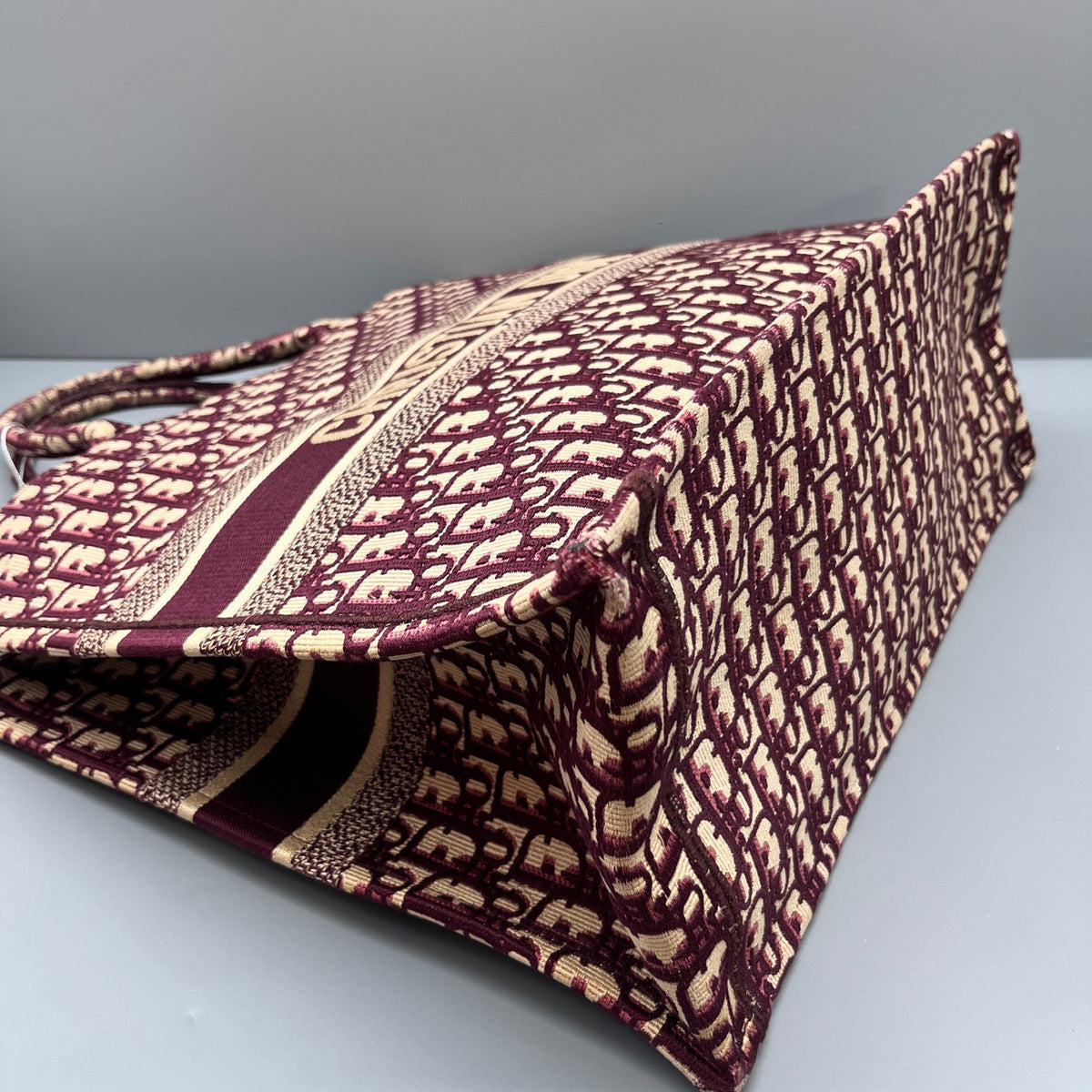 Dior - Book Tote - Cloth - Burgundy - (large)