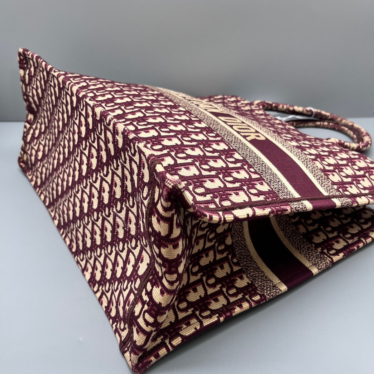 Dior - Book Tote - Cloth - Burgundy - (large)