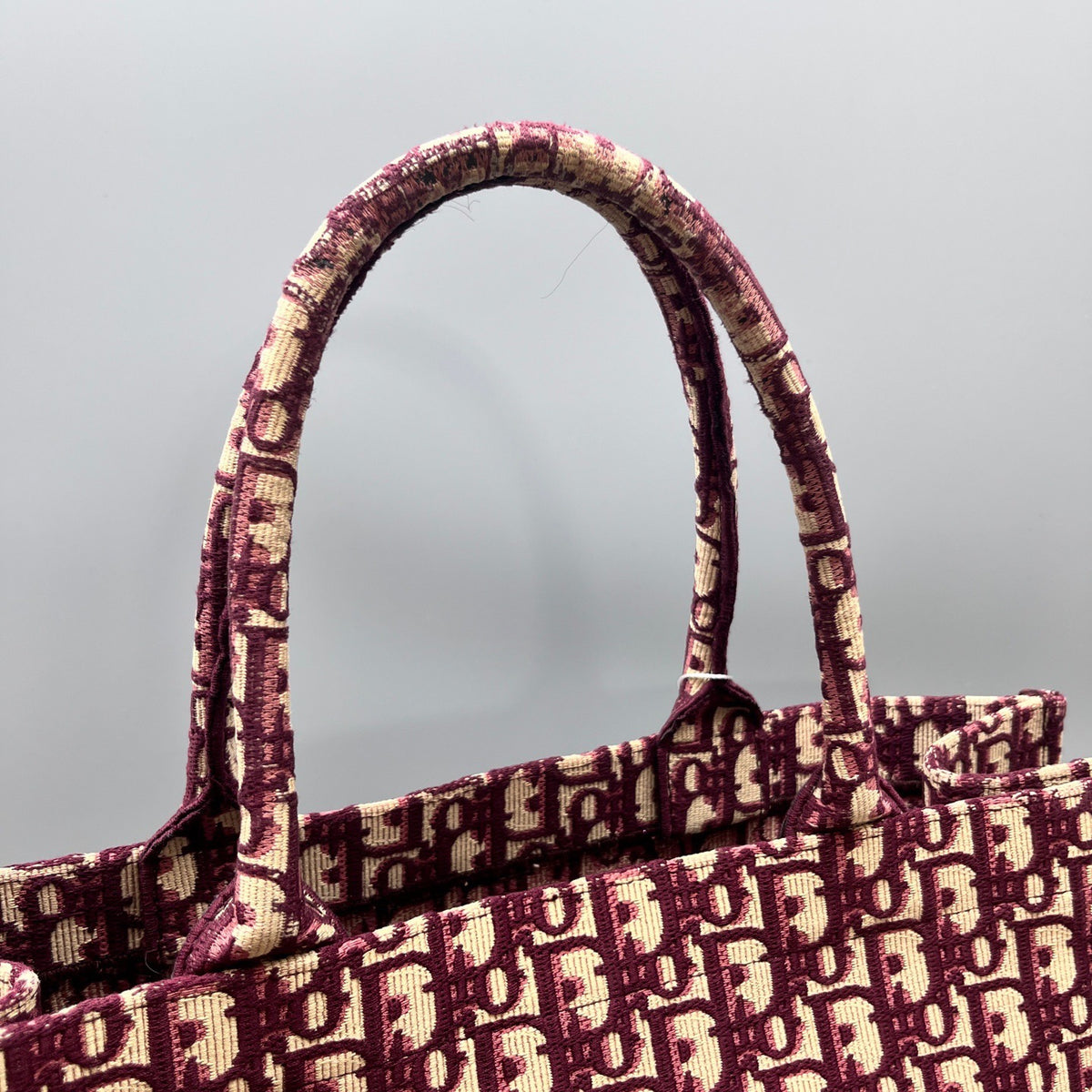 Dior - Book Tote - Cloth - Burgundy - (large)