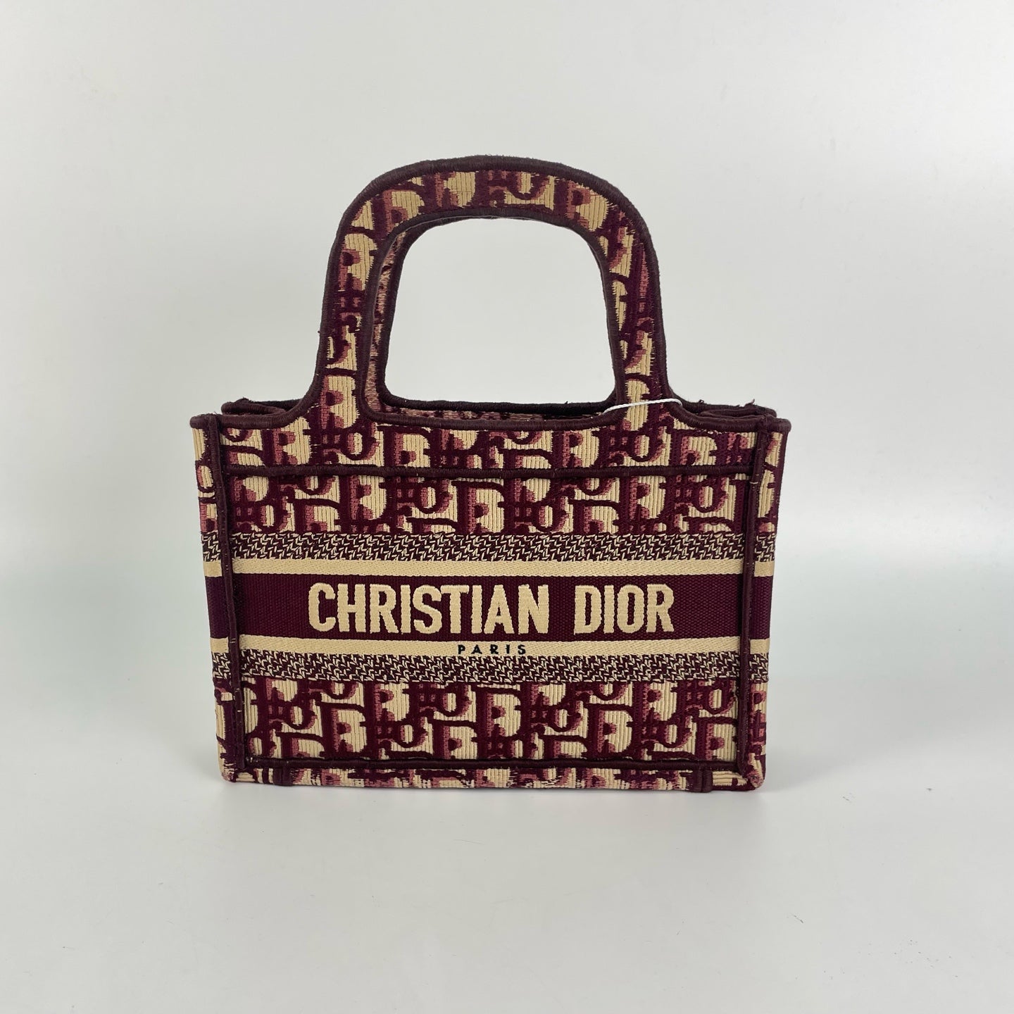 Dior - Book Tote - Cloth - Burgundy - (mini)