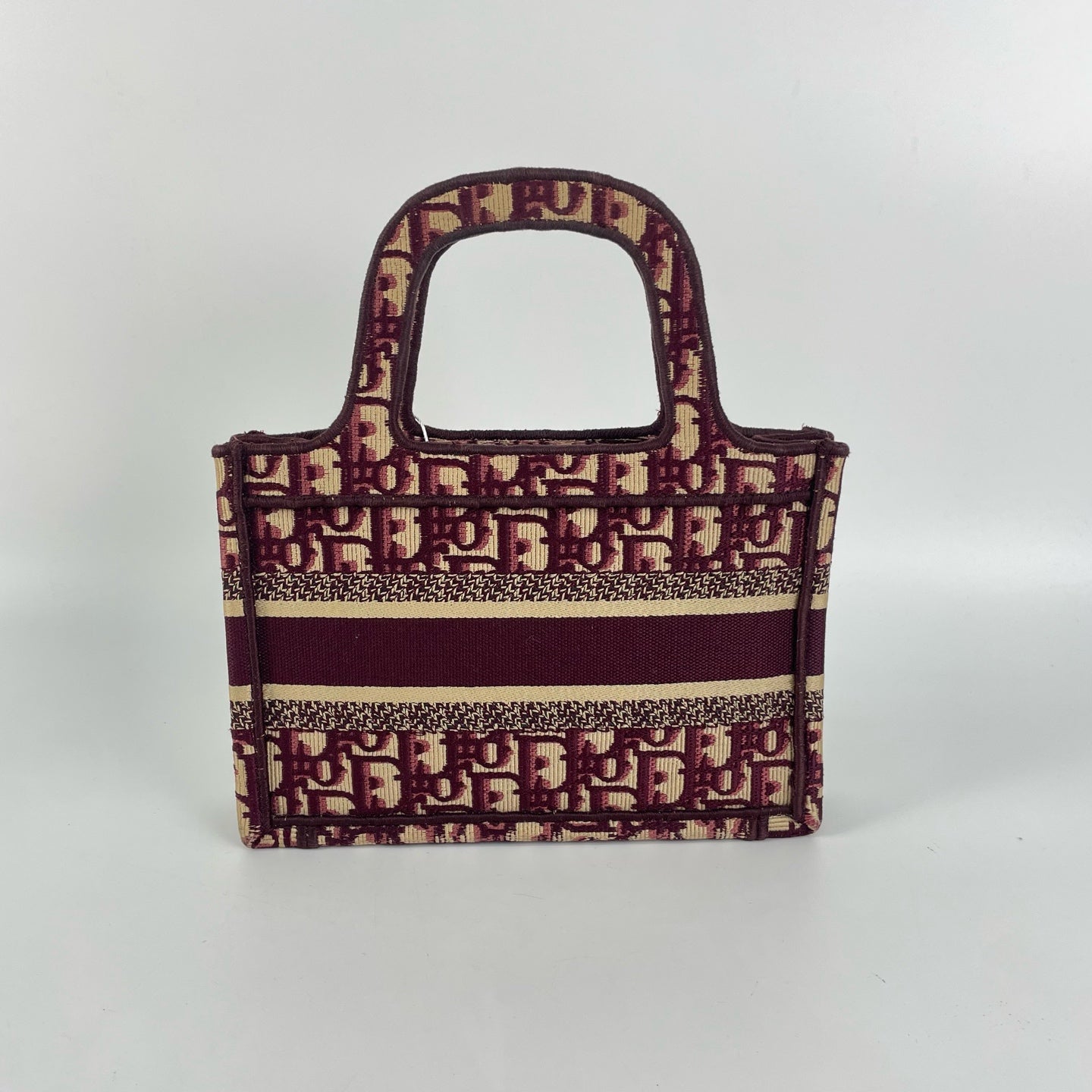 Dior - Book Tote - Cloth - Burgundy - (mini)