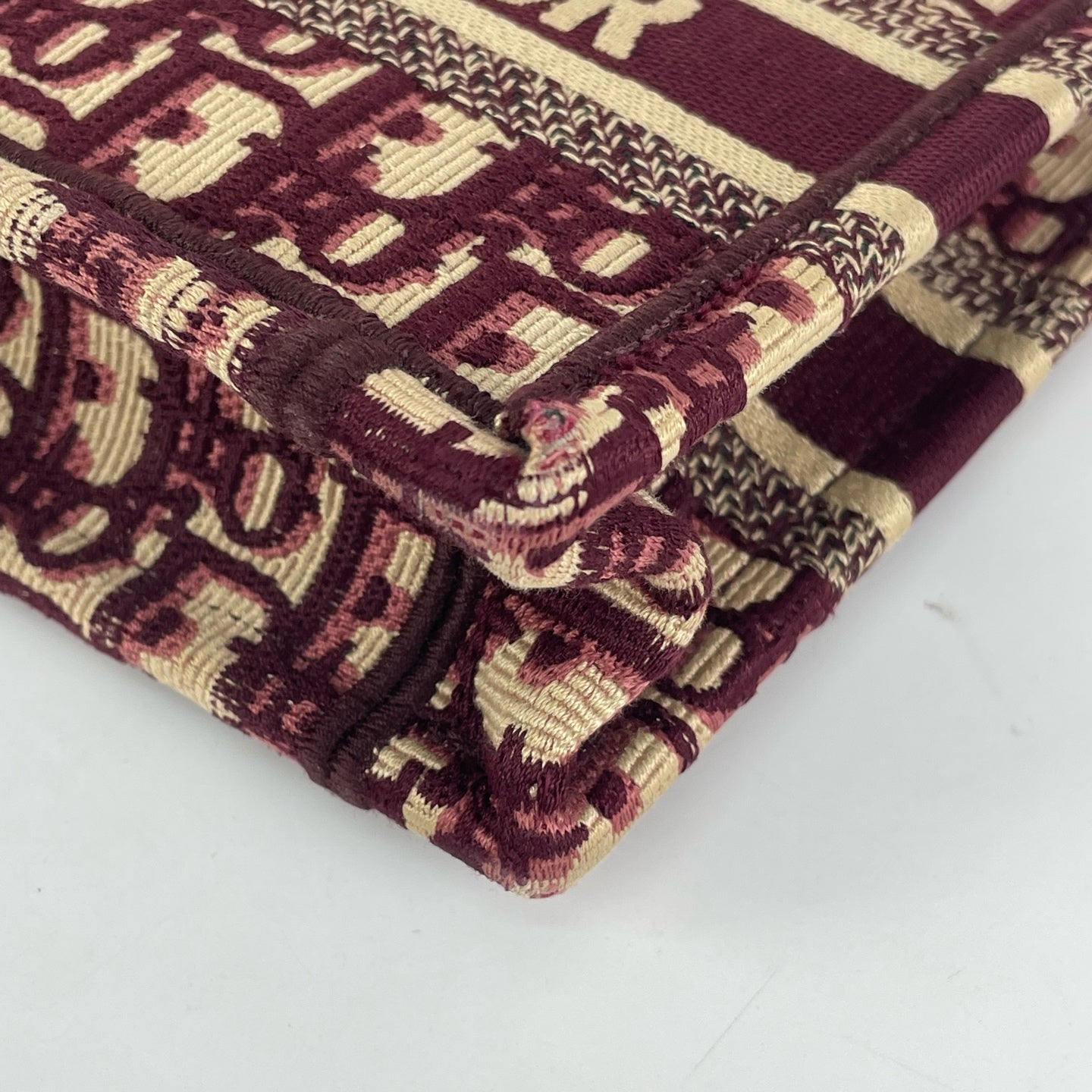 Dior - Book Tote - Cloth - Burgundy - (mini)