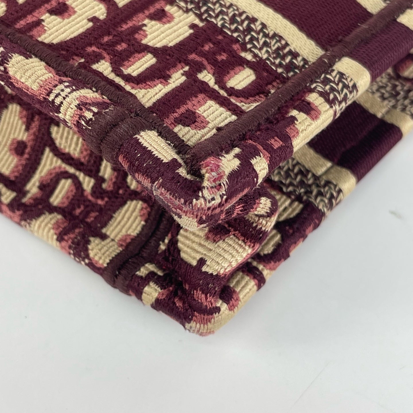Dior - Book Tote - Cloth - Burgundy - (mini)