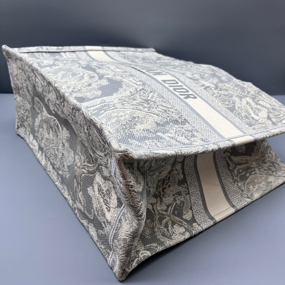 Dior - Book Tote - Cloth - Grey - (large)