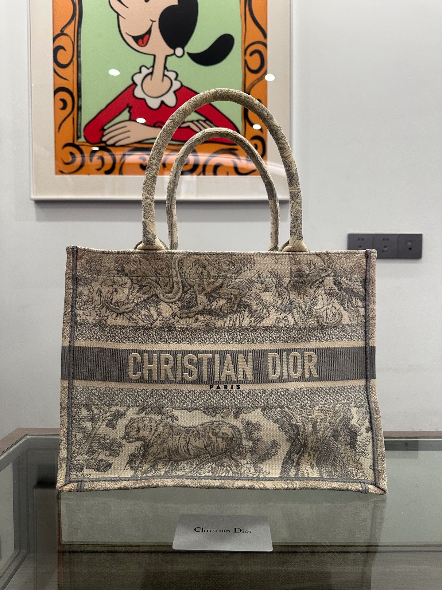 Dior - Book Tote - Cloth - Grey - (medium)
