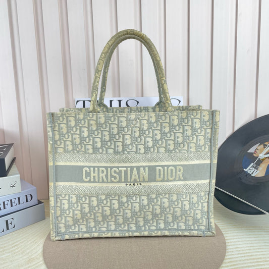 Dior - Book Tote - Cloth - Grey - (medium)