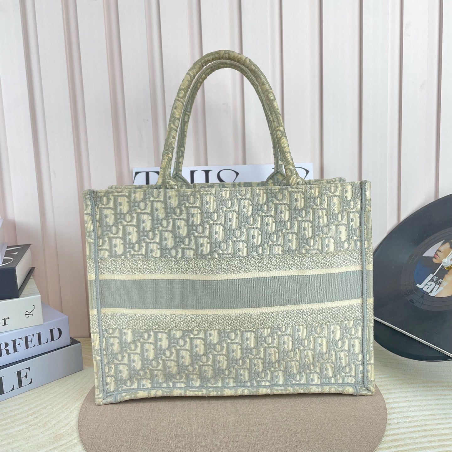 Dior - Book Tote - Cloth - Grey - (medium)
