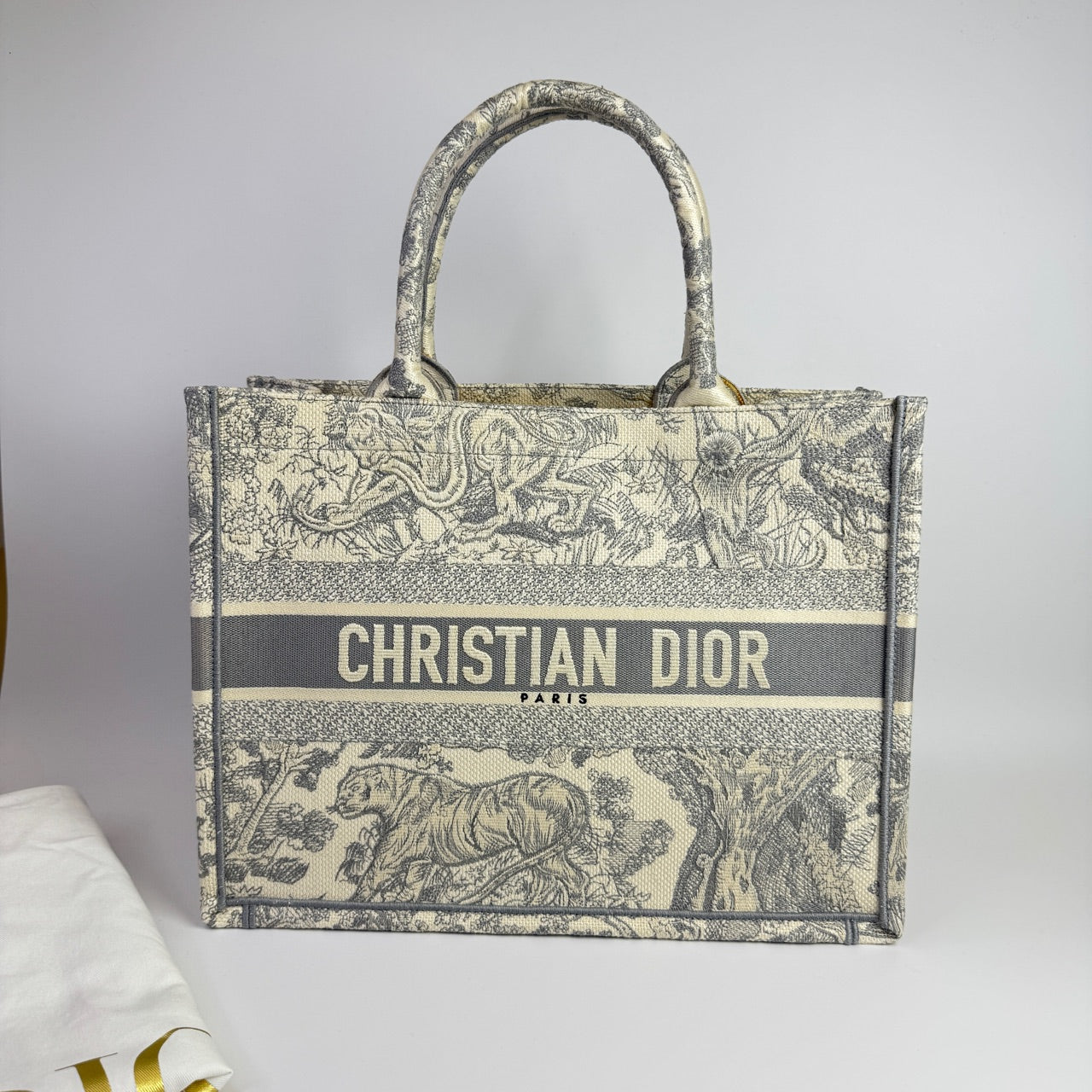 Dior - Book Tote - Cloth - Grey - (medium)