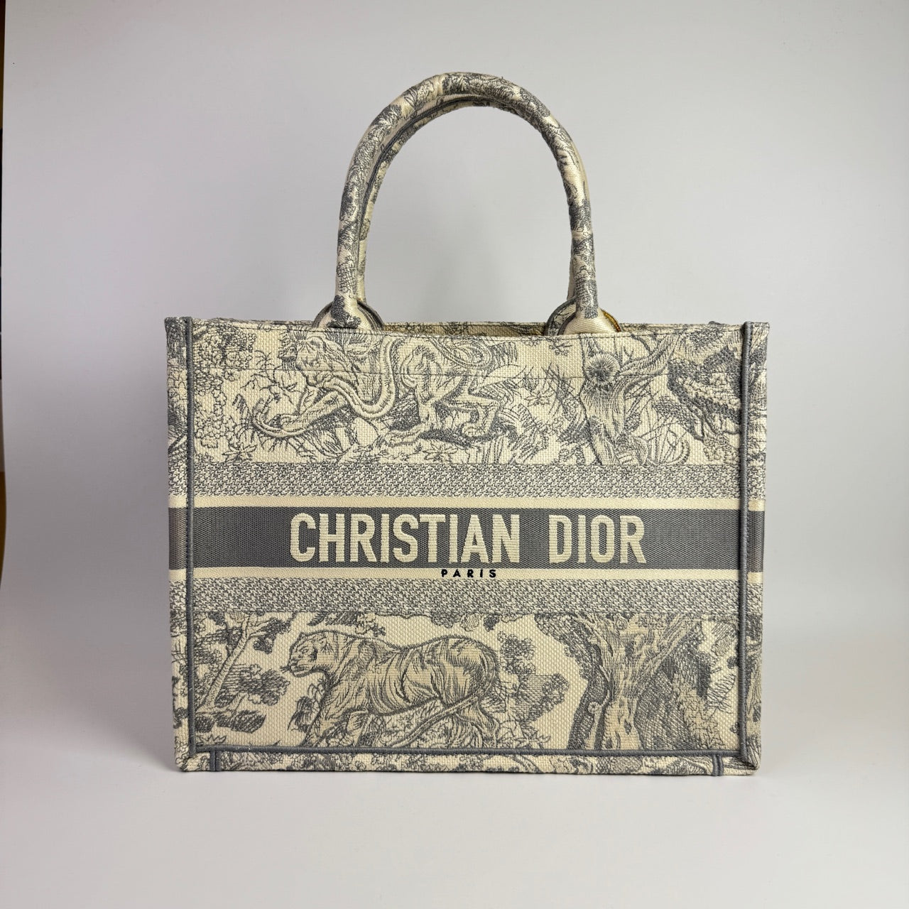 Dior - Book Tote - Cloth - Grey - (medium)