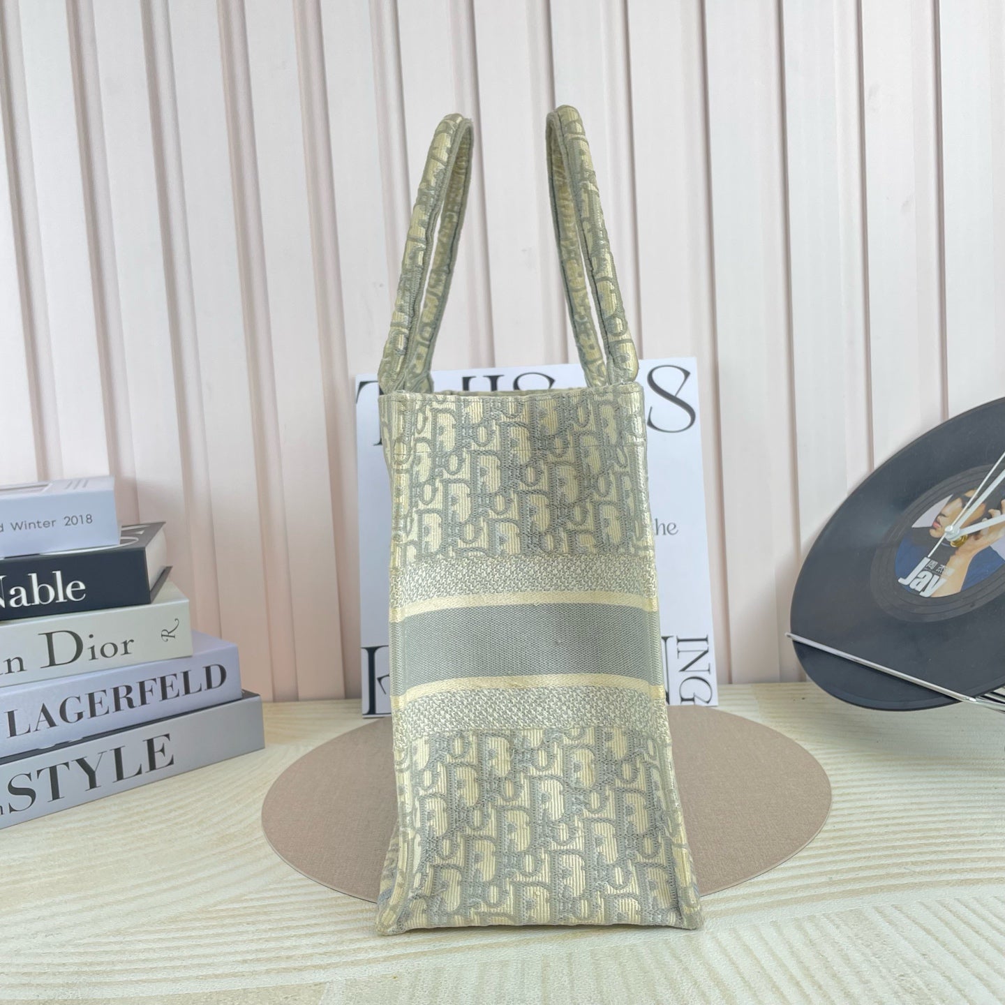 Dior - Book Tote - Cloth - Grey - (medium)
