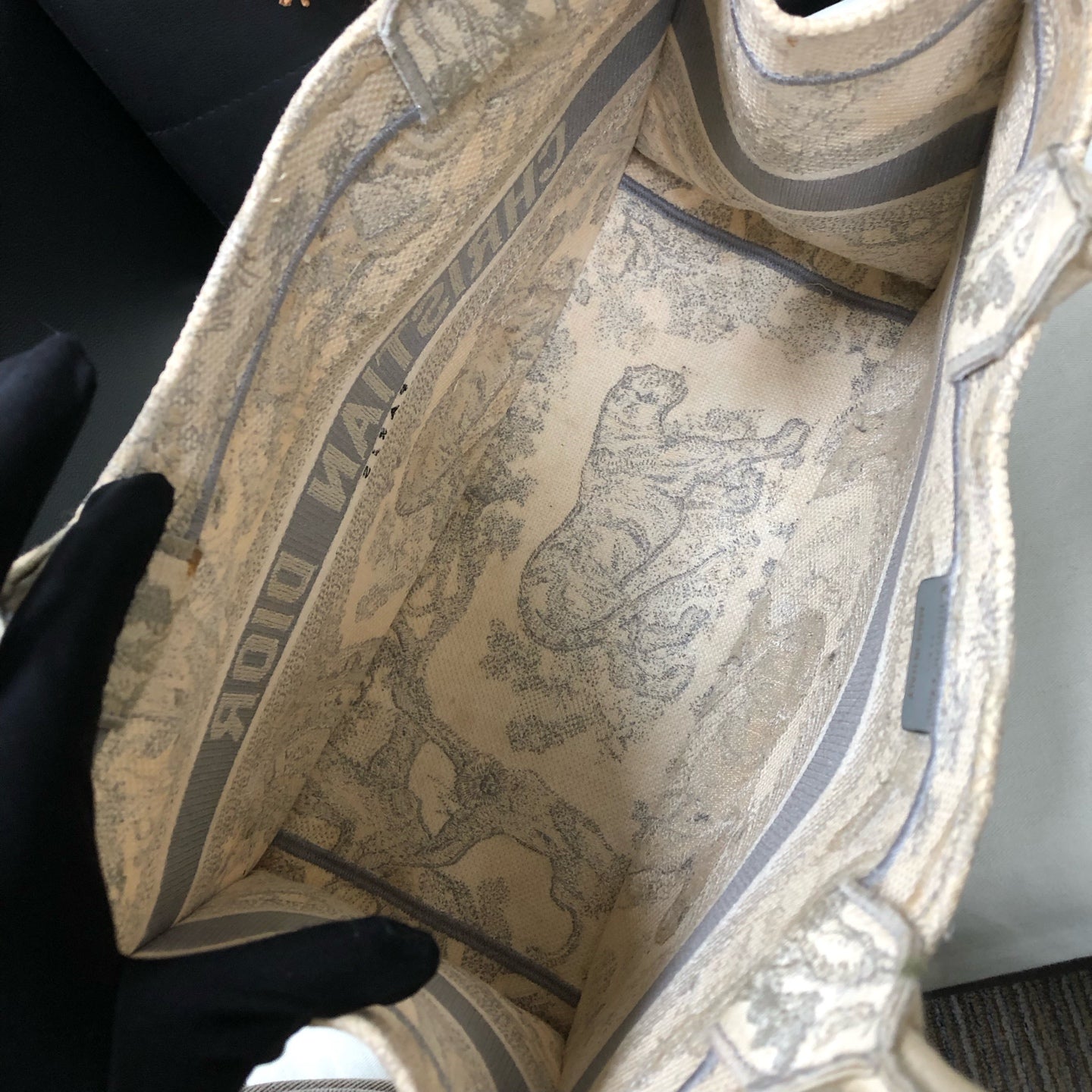 Dior - Book Tote - Cloth - Grey - (medium)
